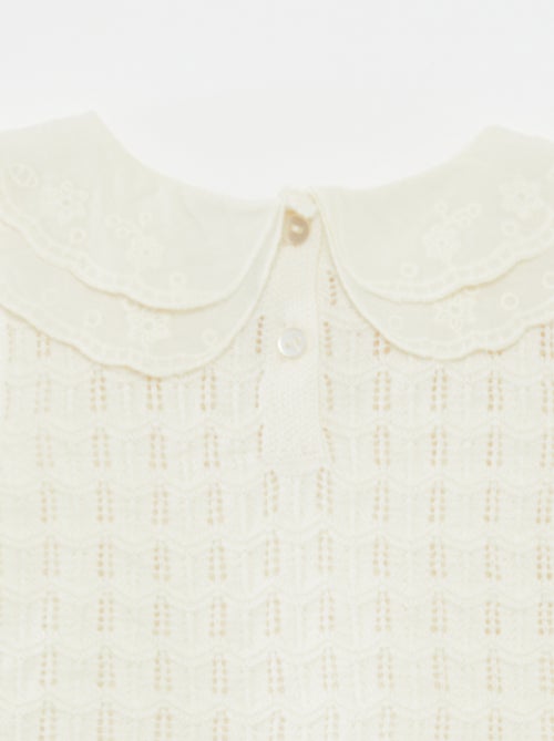 Maglione senza maniche in maglia traforata - Kiabi