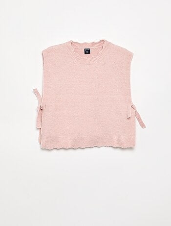 Maglione senza maniche
