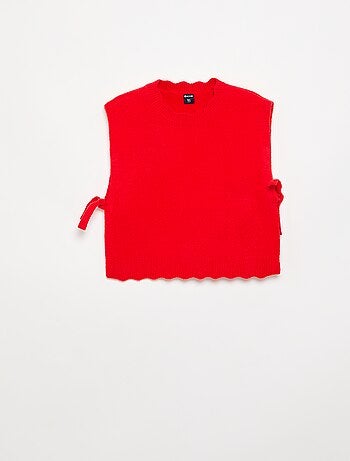 Maglione senza maniche