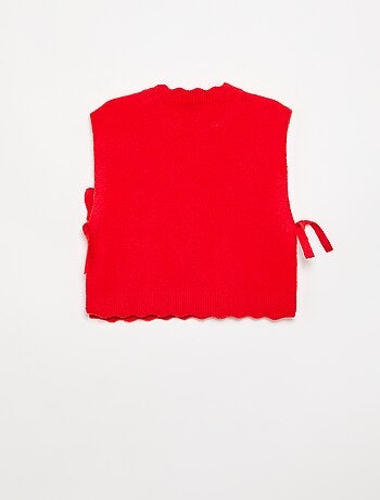 Maglione senza maniche