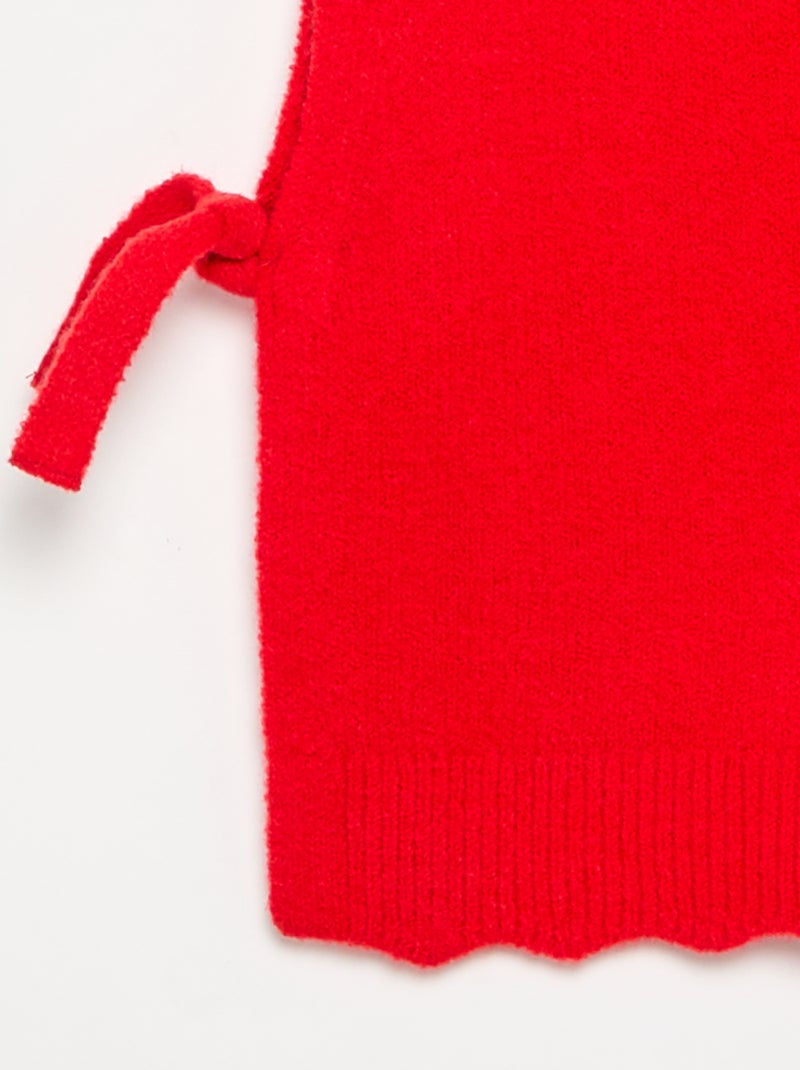 Maglione senza maniche Rosso - Kiabi