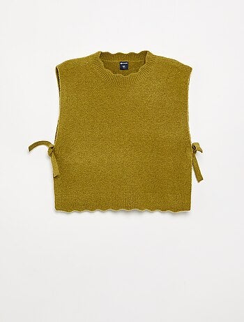 Maglione senza maniche
