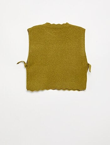 Maglione senza maniche