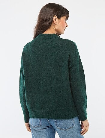 Maglione morbido in mohair e lana