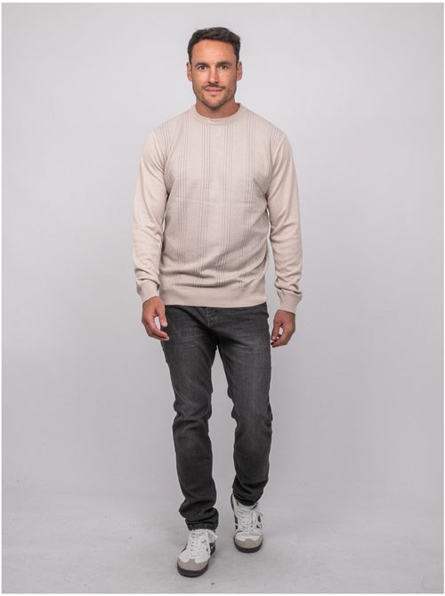 Maglione sottile girocollo jacquard loranch - Kiabi Maglione sottile girocollo jacquard loranch - Kiabi