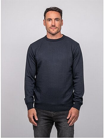 Maglione sottile girocollo jacquard loranch