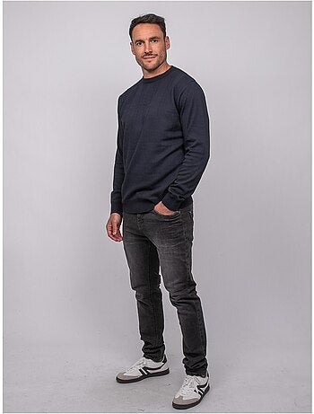 Maglione sottile girocollo jacquard loranch