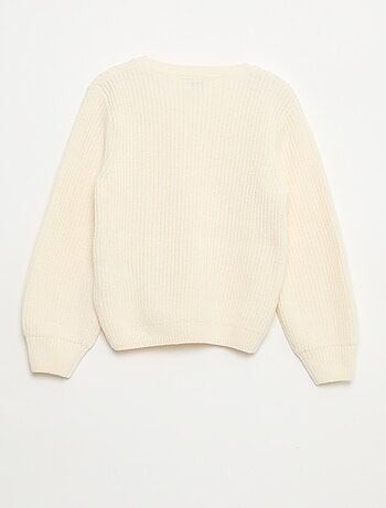 Maglione spesso in maglia ciniglia