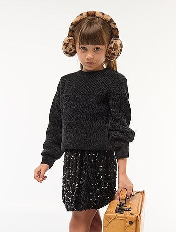 Maglione spesso in maglia ciniglia