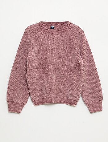 Maglione spesso in maglia ciniglia