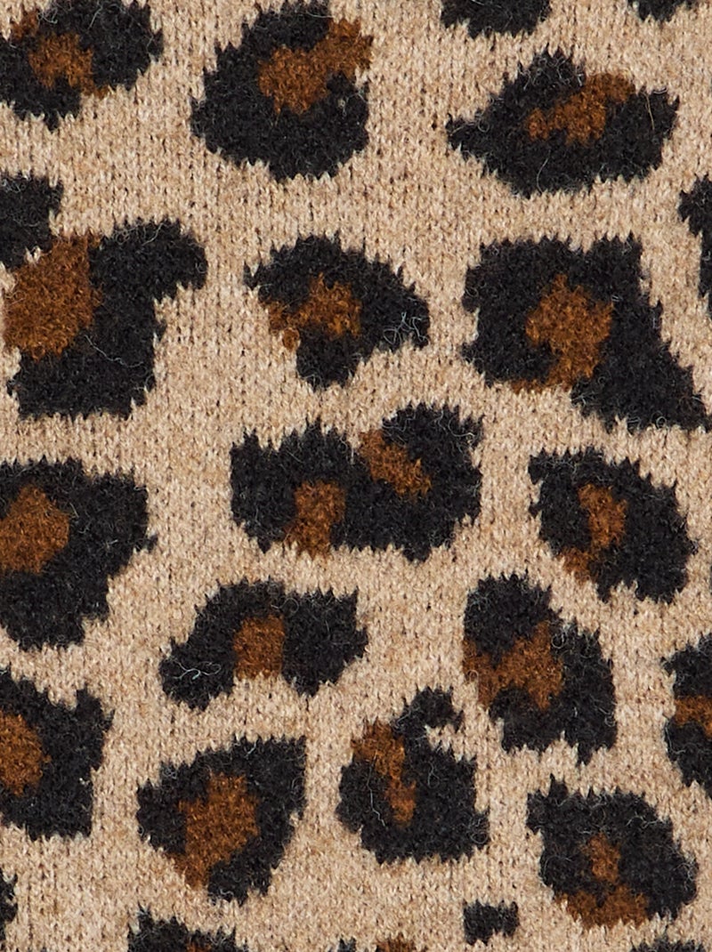 Maglione stampa leopardata Beige - Kiabi