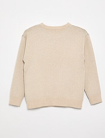 Maglione stampato a maniche lunghe