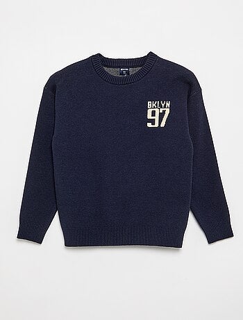 Maglione stampato a maniche lunghe