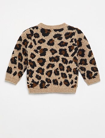 Maglione stampato "leopardato