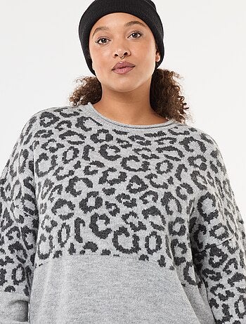 Maglione stampato leopardato 'Only Carmakoma'