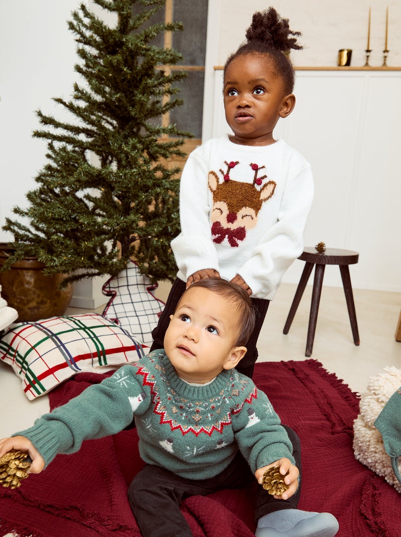 Maglione stampato Natale Bianco - Kiabi