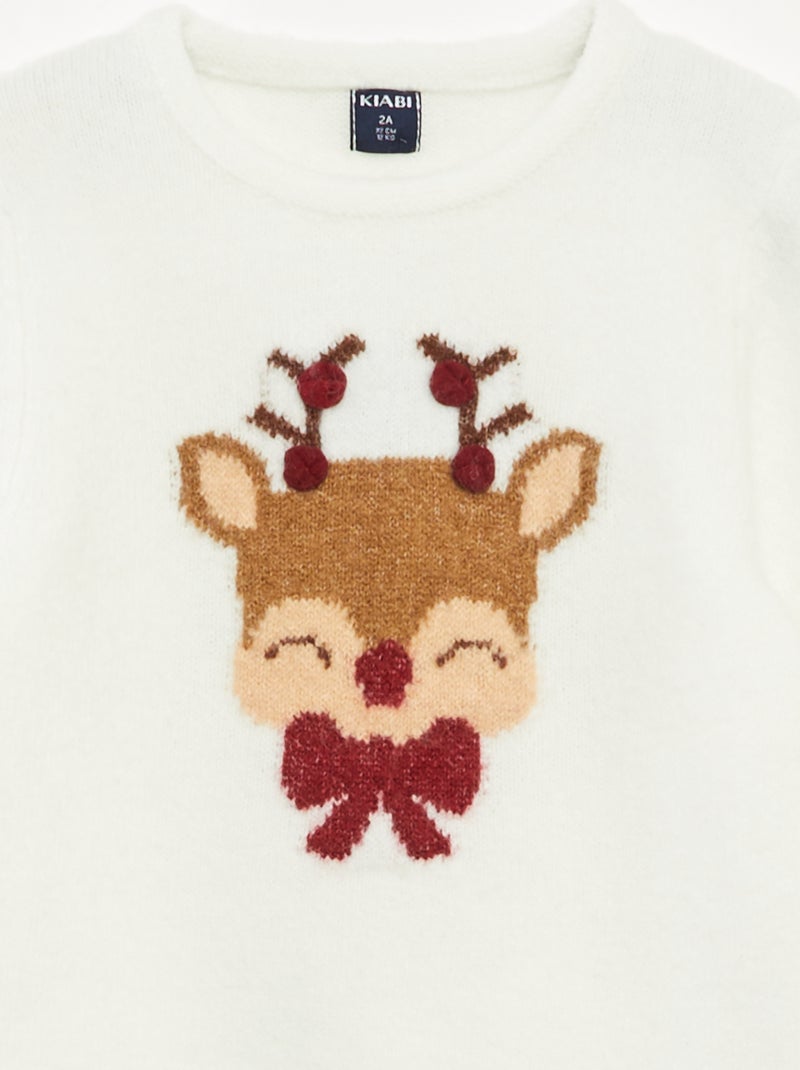 Maglione stampato Natale Bianco - Kiabi