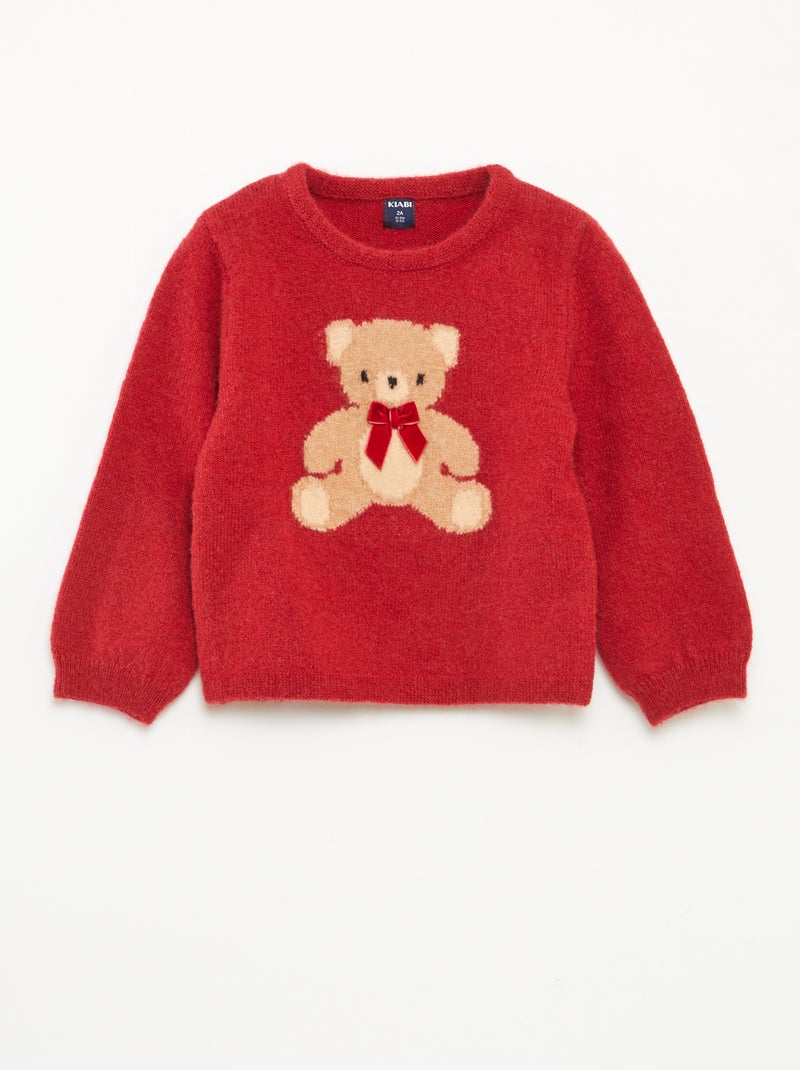 Maglione stampato Natale Rosso - Kiabi