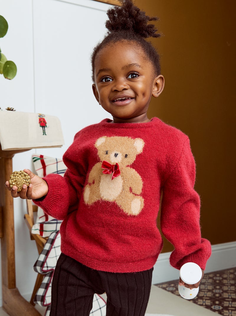 Maglione stampato Natale Rosso - Kiabi