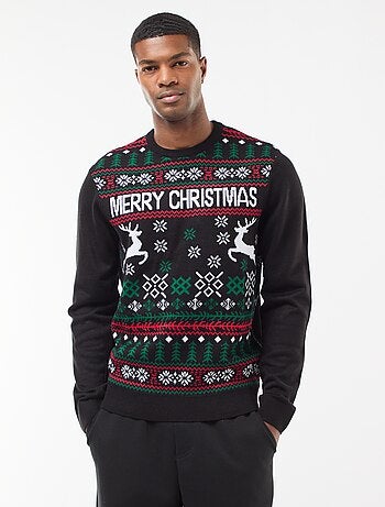 Maglione stampato natalizio