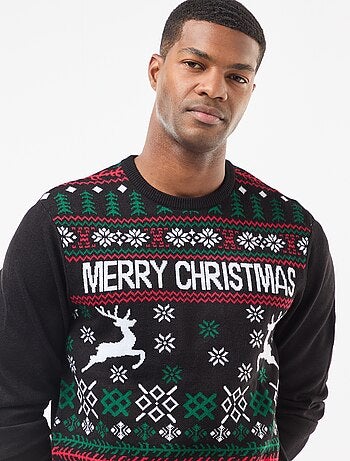 Maglione stampato natalizio