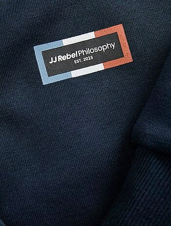 Maglione stampato tinta unita in cotone