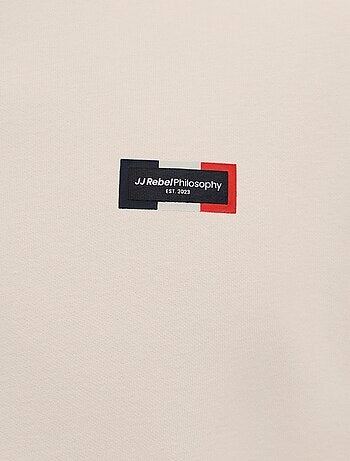 Maglione stampato tinta unita in cotone 'JJ Rebel'