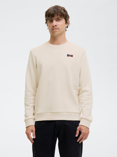 Maglione stampato tinta unita in cotone 'JJ Rebel' - Kiabi