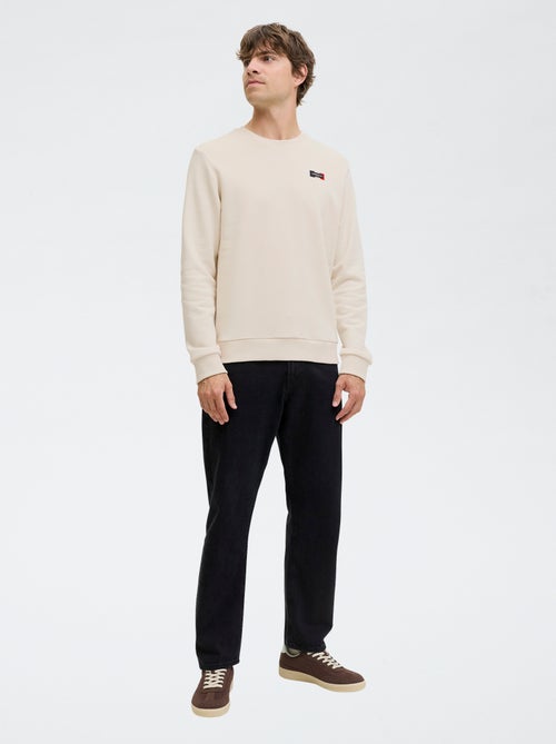 Maglione stampato tinta unita in cotone 'JJ Rebel' - Kiabi