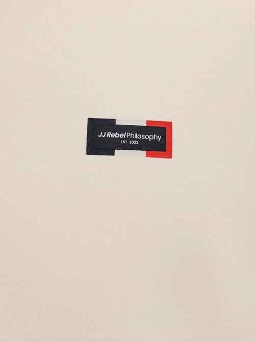 Maglione stampato tinta unita in cotone 'JJ Rebel' - Kiabi