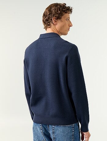 Maglione stile polo con stampa