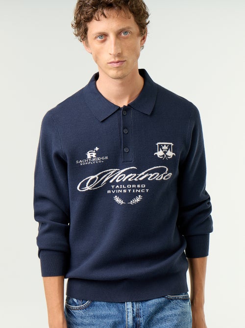 Maglione stile polo con stampa - Kiabi Maglione stile polo con stampa - Kiabi