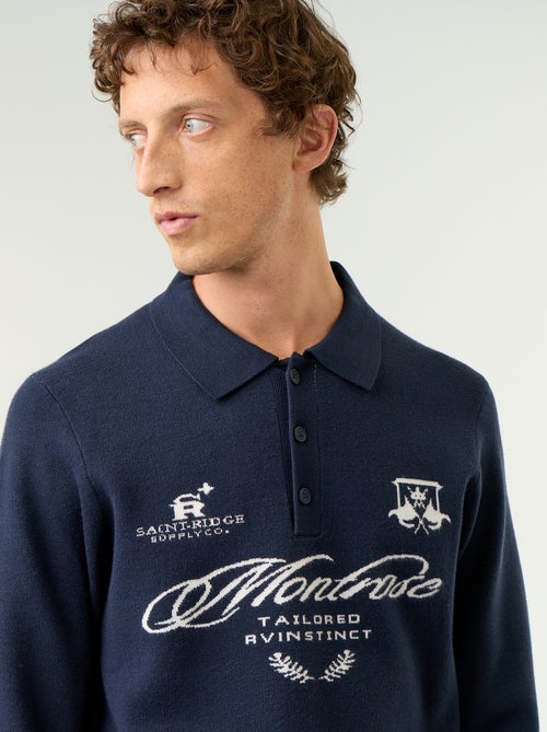 Maglione stile polo con stampa - Kiabi Maglione stile polo con stampa - Kiabi