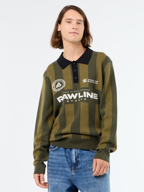Maglione stile polo con stampa - Kiabi Maglione stile polo con stampa - Kiabi