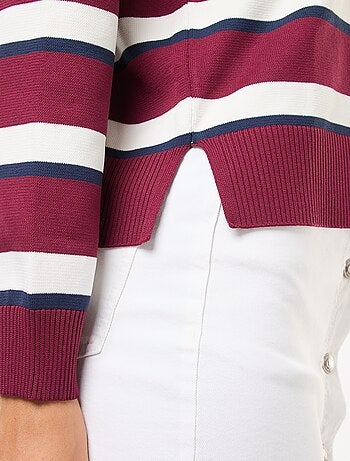 Maglia stile polo in maglia stretch