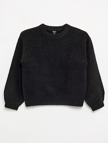 Maglione tinta unita a maniche lunghe