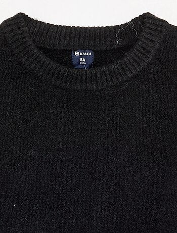 Maglione tinta unita a maniche lunghe