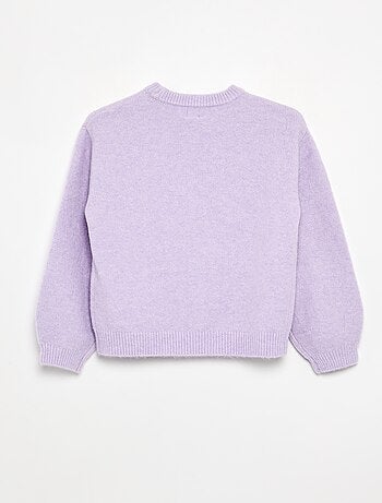 Maglione tinta unita a maniche lunghe