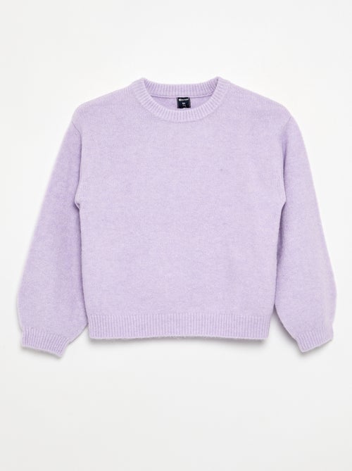 Maglione tinta unita a maniche lunghe - Kiabi