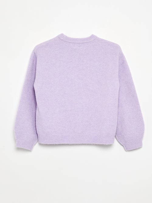 Maglione tinta unita a maniche lunghe - Kiabi