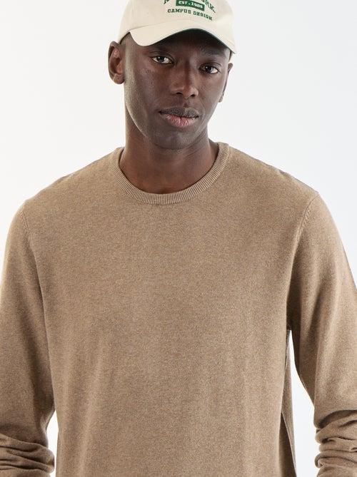 Maglione tinta unita con scollo rotondo - Kiabi Maglione tinta unita con scollo rotondo - Kiabi