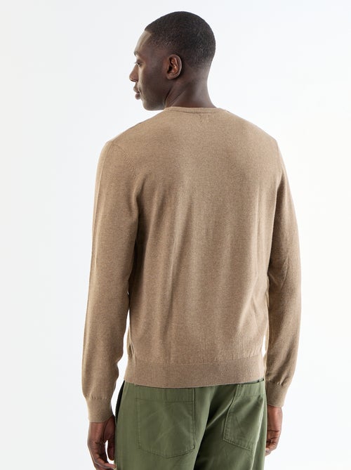 Maglione tinta unita con scollo rotondo - Kiabi Maglione tinta unita con scollo rotondo - Kiabi