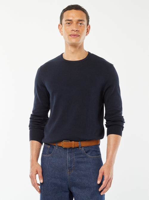 Maglione tinta unita con scollo rotondo - Kiabi Maglione tinta unita con scollo rotondo - Kiabi