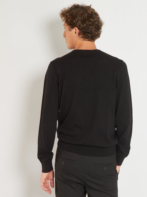 Maglione tinta unita con scollo rotondo - Kiabi Maglione tinta unita con scollo rotondo - Kiabi