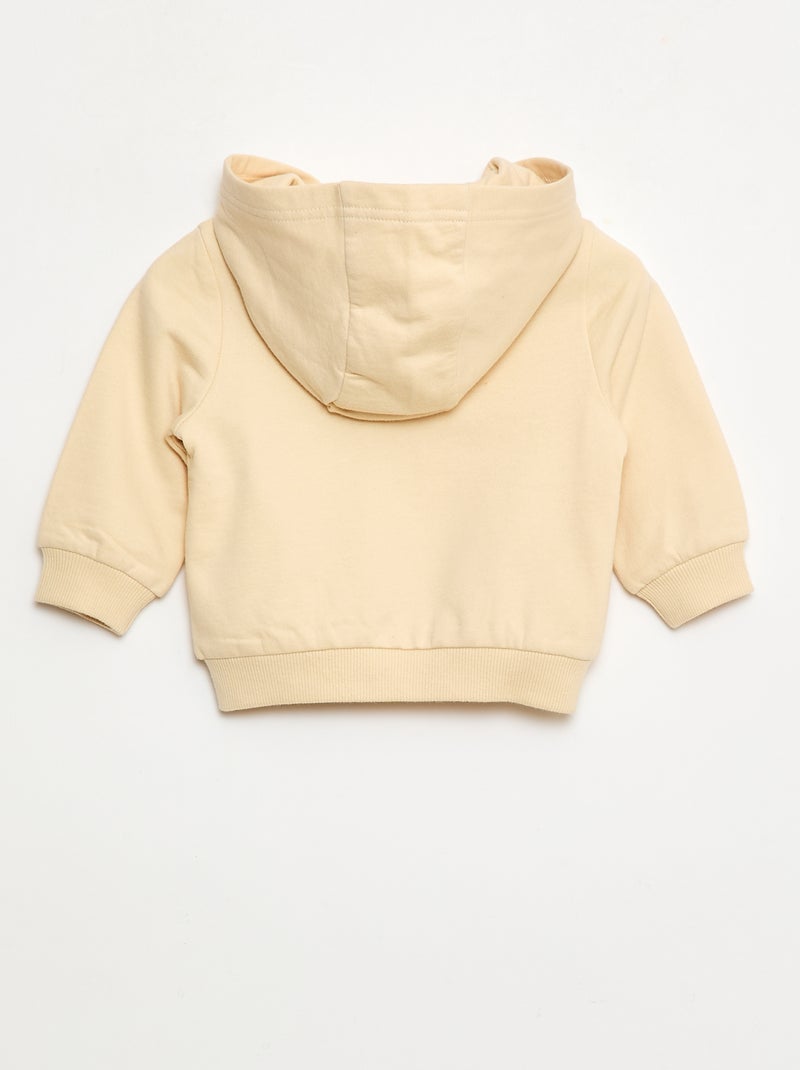 Maglione tinta unita 'Monsieur Madame' in cotone Beige - Kiabi