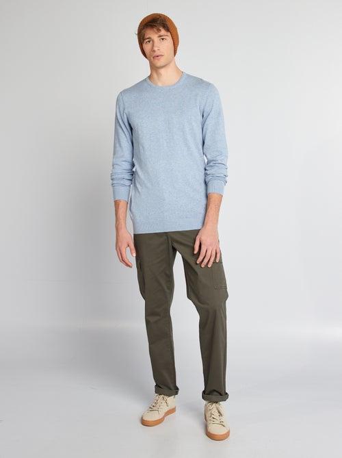 Maglione tinta unita scollo tondo +1m90 - Kiabi