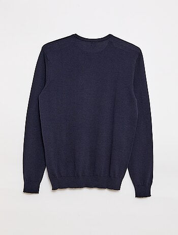 Maglione tinta unita scollo tondo +1m90