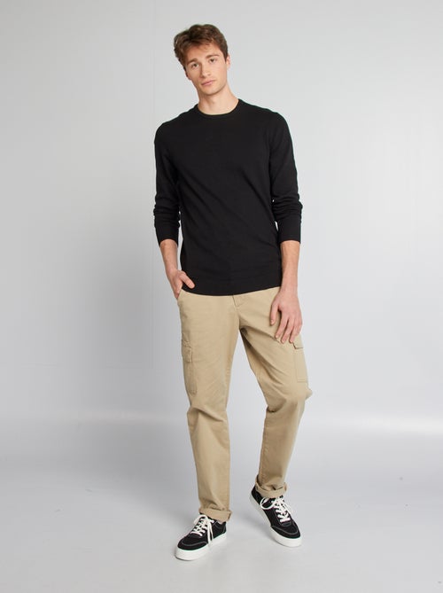 Maglione tinta unita scollo tondo +1m90 - Kiabi