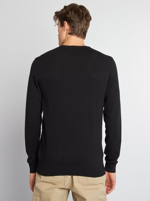 Maglione tinta unita scollo tondo +1m90 - Kiabi