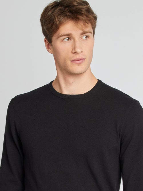 Maglione tinta unita scollo tondo +1m90 - Kiabi